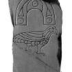The Strathpeffer symbol stone.
From J Stuart, The Sculptured Stones of Scotland, i, pl. 108.
