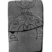Inverurie symbol stone 2,  from J Stuart, The Sculptured Stones of Scotland, i, pl. 113