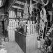 Interior view of warehouse, Cardy networks, Lower Largo.