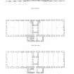 New Lanark, The School.
Photographic copy of elevation and plans.
Titled: 'East elevation' 'first floor plan' 'principal floor plan'