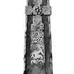 Fowlis Wester cross-slab.
From J Stuart, The Sculptured Stones of Scotland, i, pl. lx.