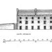 Perspective, elevation & plans of warhouse.
Site plan of harbour.