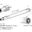 Annotated sketch-survey of old wooden water conduit pipe, insc. 'GDH 24/9/80'