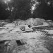 Excavation photograph: residence with hypocaust, bath etc, looking S.