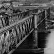 View from south east of the old Victoria Bridge, Caputh (built in the late 1880s), seen here prior to its repalcement with a new bridge. Unconfirmed reports suggest that some of the members of the old bridge were recycled from parts of the collapsed first Tay Bridge