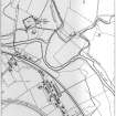 Publication drawing; general plan showing Roman fort and temporary camps, Crawford. Photographic copy. 
