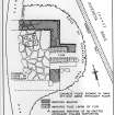 Plan of hypocaust CST (Calder) from Inveresk Roman Fort. Published version of RCAHMS MLD/40/1.