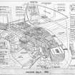 Photographic copy of site plan of Anchor Mills showing works layout.  Dated 1952.
