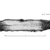 (PMT copy of DC 36081). Plan of the Daviot 'timber', drawn for publication as RJC Mowat (1996), Logboats of Scotland (fig. 32).