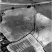 Oblique aerial view of Muirhouses temporary Roman camp.