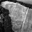 Oblique aerial view of Cardean Roman Fort.