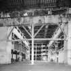 Glasgow, 13-23 Tradeston Street, Randolph & Elder Engine Works, interior.
General view of interior through gantry crossing from West.