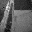 Oblique aerial view showing the remains of the Roman Temporary Camp, Little Clyde.