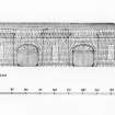 Glasgow, 13-23 Tradeston Street, Randolph & Elder Engine Works.
Drawing showing W and S elevations, Axonometric view and plan.
Insc. "The Randolph & Elder Engineering Works, Tradeston Street, Glasgow.  drawing by Alan Leith"