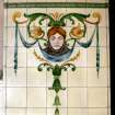 Interior-detail of tiling in entrance lobby