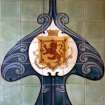Interior-detail of tiling in entrance vestibule