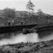 Crinan Canal, Dunardry Lock 9.
View from South West of remains of boat-house adjacent to lock no.9.