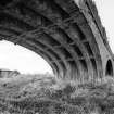 View of arch soffit at the Friockheim Railway Viaduct, Angus. The viaduct was disused by 1914.