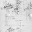 Glasgow, 13-23 Tradeston Street, Randolph & Elder Engine Works.
Drawing showing details of Extra Strutting and Binding.
Insc. "GDH  9.8.69"