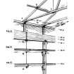 RCAHMS comparative drawing of details of beam, stanchion and column supports
Insc. "GDH"