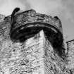 Detail of South East angle turret of tower house from South East
Pl. 72C