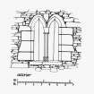 Exterior Elevation of North window embrasure in East curtain wall
u.s.   u.d.
Lorn Inv. Fig. 185