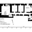 Carnasserie Castle.
Plans of Parapet, Entresol, Ground, First, Second and Third Floors.
Insc: 'GPS 15.iii.90'.