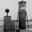 General view of fixed lighthouse and fog-gun