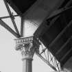 Interior.
Detail of structural support in train shed, showing corinthian capital to column.