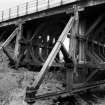 Framework abutting north embankment of viaduct