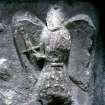 Detail of angel with sword from the scene of the Expulsion from Eden.
With I Fisher.
