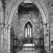 Iona, Abbey, Interior.
View of South transept from North showing tomb of 8th Duke of Argyll.