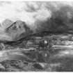 Kilchurn Castle.
Photograph of painting showing general view from North-West.