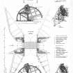 Elevations and plans of drawbridge at Craigmarloch.