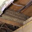 Interior detail of painted beam.
