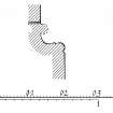 Iona, Iona Abbey.
Plan of North transept showing profile mouldings.