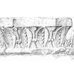 Iona, Iona Abbey.
Sketch of chapter-house arcade showing detail of carved capital.