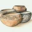 NAS Canna survey, drawing of pottery