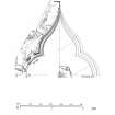 Iona, Iona Nunnery.
Plan showing cloister-arcade, arch construction and moulding profiles.