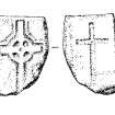 Iona, general.
Plan showing outline incised, ringed crosses.