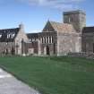 Iona Abbey. View of abbey from SW.
