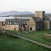 Iona, Iona Abbey.
General view from from South-West in evening light.