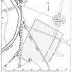 Publication drawing; plan of Roman temporary camp, Cornhill