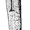 Digital copy of measured drawing of cross-incised slab, Canna (7).
