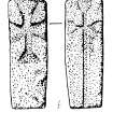 Digital copy of measured drawing of cross-slab, Canna (8).