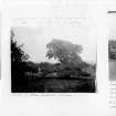 NMRS Survey of a Private Collection.
Photograph of a page from a photograph album showing two photographs of alterations to Charleton, one photograph of view from Charleton.