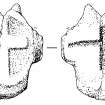 Crois Bheinn, Morvern. Damaged cruciform stone, cross marked both faces. AGD 714/1 (Fig. 167).
