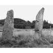 Standing stones, Ballymeanoch, from W