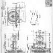 No.2 winder - photographic copy of general arrangement drawing of 4-rope friction winder, drawing dated 1983, Seafield Colliery