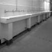 Interior.
View of wash basins in pithead baths.